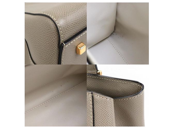 Borsa a spalla Valextra in greige Grigio - vista 3