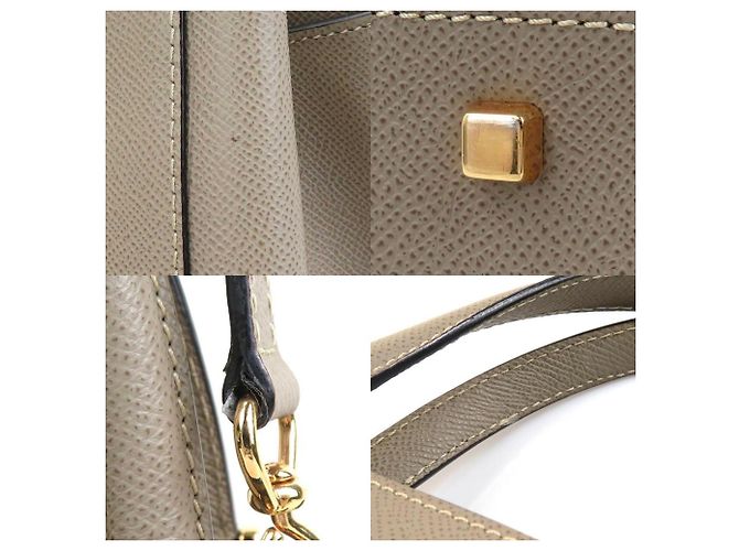 Borsa a spalla Valextra in greige Grigio - vista 4