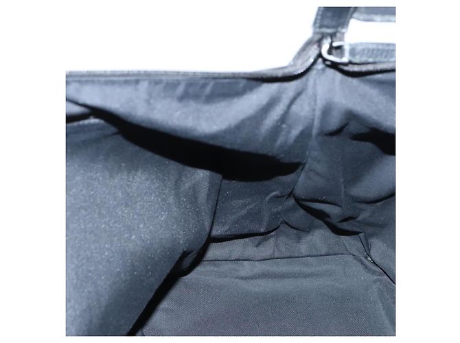 Borsa a Spalla in Tela GG Gucci Nylon Nera Argento 105669 Auth ep8385 Nero - vista 18