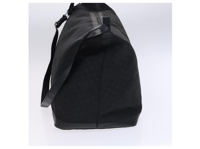 Borsa a Spalla in Tela GG Gucci Nylon Nera Argento 105669 Auth ep8385 Nero - vista 3