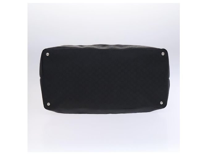 Borsa a Spalla in Tela GG Gucci Nylon Nera Argento 105669 Auth ep8385 Nero - vista 5