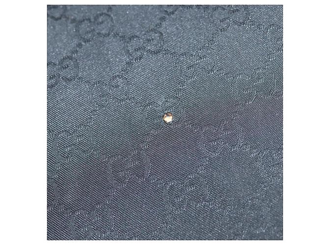 Borsa a Spalla in Tela GG Gucci Nylon Nera Argento 105669 Auth ep8385 Nero - vista 9