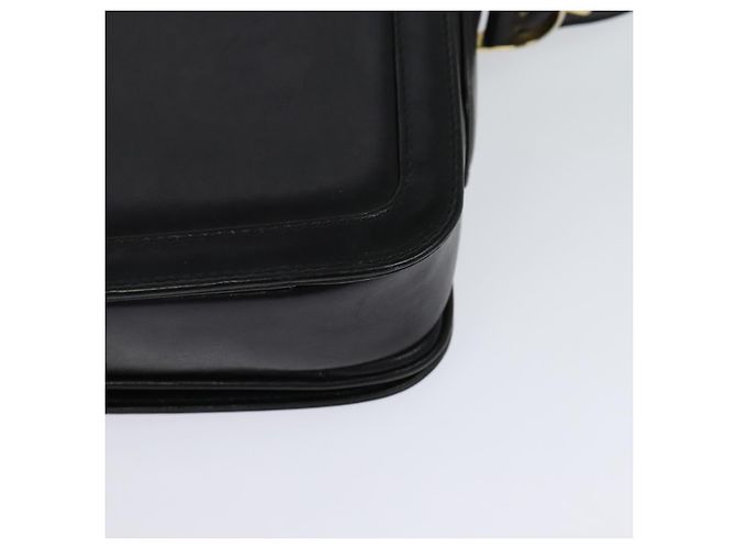 Céline Sac à épaule CELINE en cuir noir et or Auth mr1261 Doré - vue 17