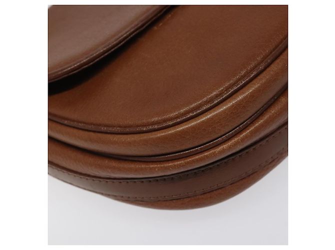 Autre Marque Borsa a spalla Burberrys in pelle marrone Auth ep8223 - vista 14
