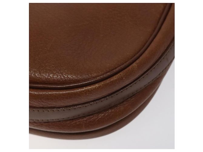 Autre Marque Borsa a spalla Burberrys in pelle marrone Auth ep8223 - vista 15
