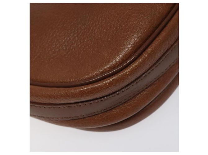Autre Marque Borsa a spalla Burberrys in pelle marrone Auth ep8223 - vista 16