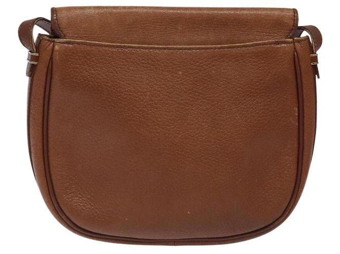Autre Marque Borsa a spalla Burberrys in pelle marrone Auth ep8223 - vista 2