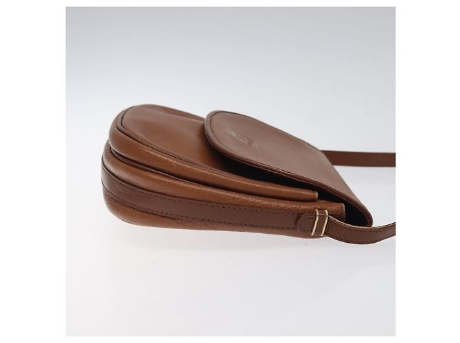 Autre Marque Borsa a spalla Burberrys in pelle marrone Auth ep8223 - vista 3