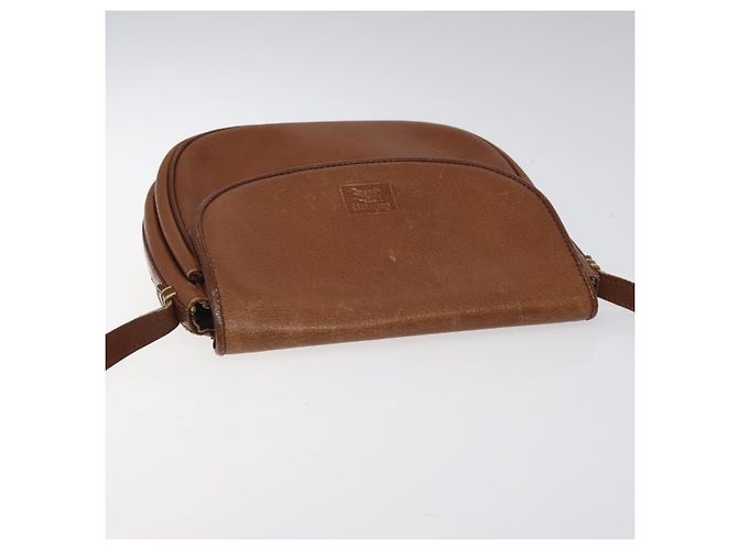 Autre Marque Borsa a spalla Burberrys in pelle marrone Auth ep8223 - vista 6