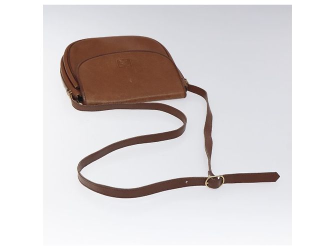 Autre Marque Borsa a spalla Burberrys in pelle marrone Auth ep8223 - vista 7