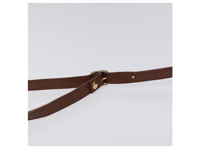 Autre Marque Borsa a spalla Burberrys in pelle marrone Auth ep8223 - vista 8