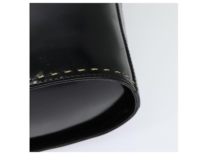 Céline Borsa a spalla CELINE in pelle verniciata nera Auth 116182 Nero - vista 17