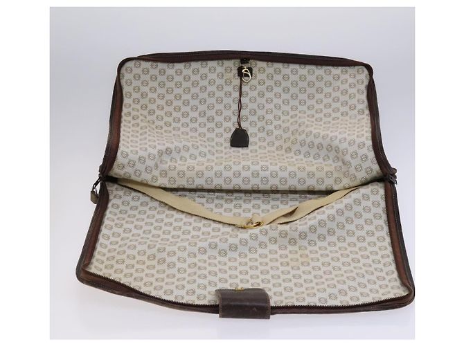 LOEWE Anagram Funda para Prendas Suede Beige Auth ac3727 - vista 10