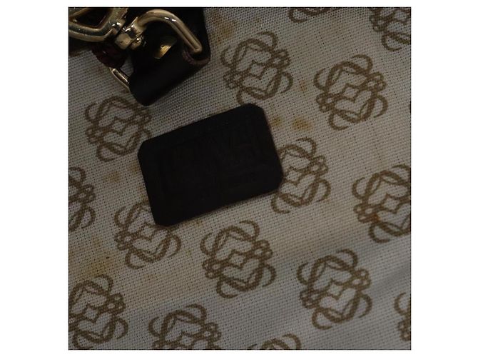 LOEWE Anagram Funda para Prendas Suede Beige Auth ac3727 - vista 12