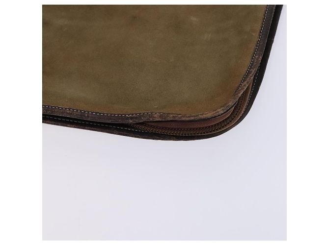 LOEWE Anagram Funda para Prendas Suede Beige Auth ac3727 - vista 15