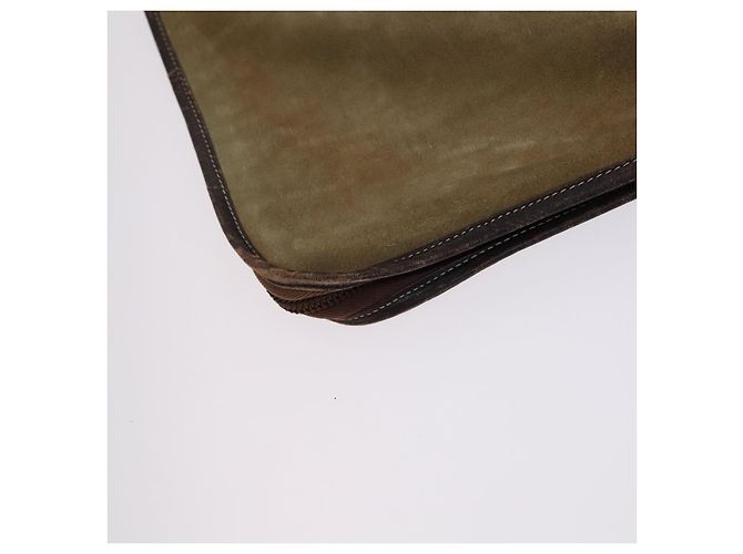 LOEWE Anagram Funda para Prendas Suede Beige Auth ac3727 - vista 16