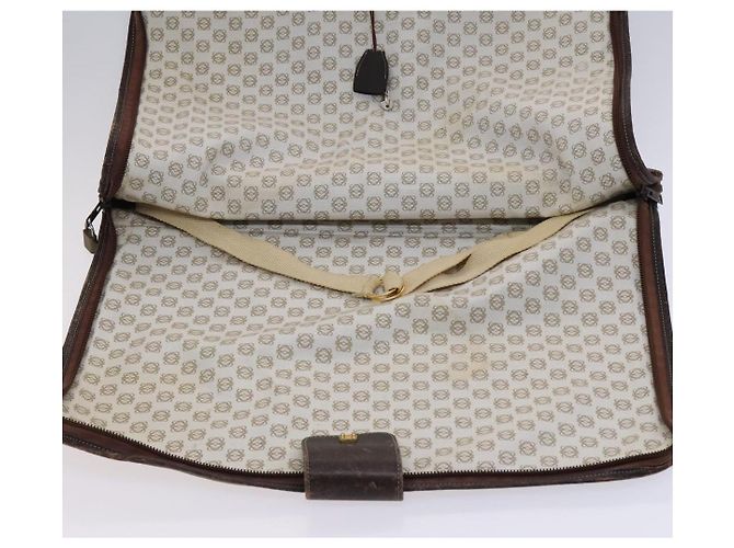 LOEWE Anagram Funda para Prendas Suede Beige Auth ac3727 - vista 21