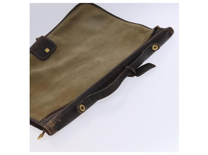 LOEWE Anagram Funda para Prendas Suede Beige Auth ac3727 - vista 6