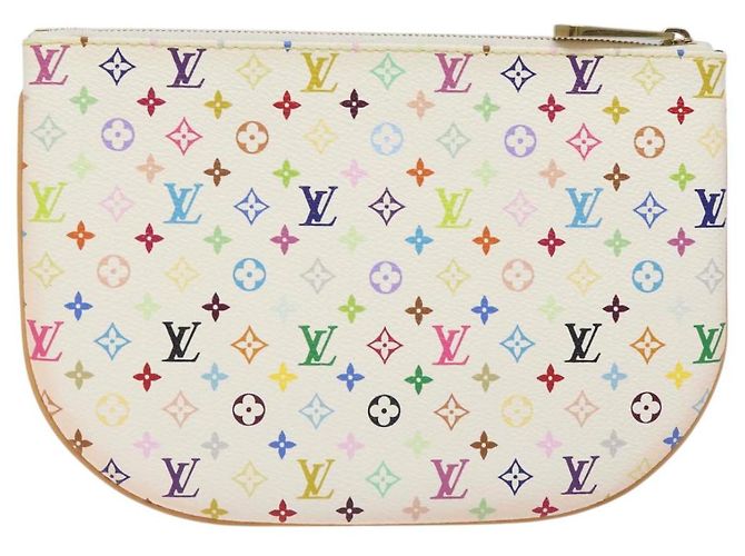 LOUIS VUITTON Monedero GM Multicolor Monograma Blanco M60027 Auth BA939SAM - vista 2