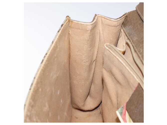 Borsa a spalla GUCCI GG Supreme PVC Beige Oro Auth BD1873 D'oro - vista 21
