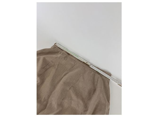 Vintage Givenchy Wool Skirt Gray 38/M Brown - view 10