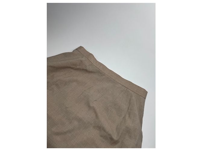 Vintage Givenchy Wool Skirt Gray 38/M Brown - view 13