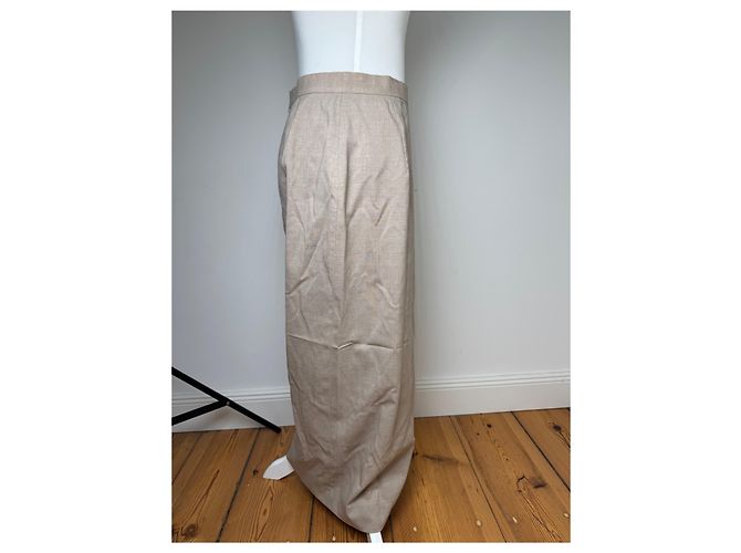 Vintage Givenchy Wool Skirt Gray 38/M Brown - view 3
