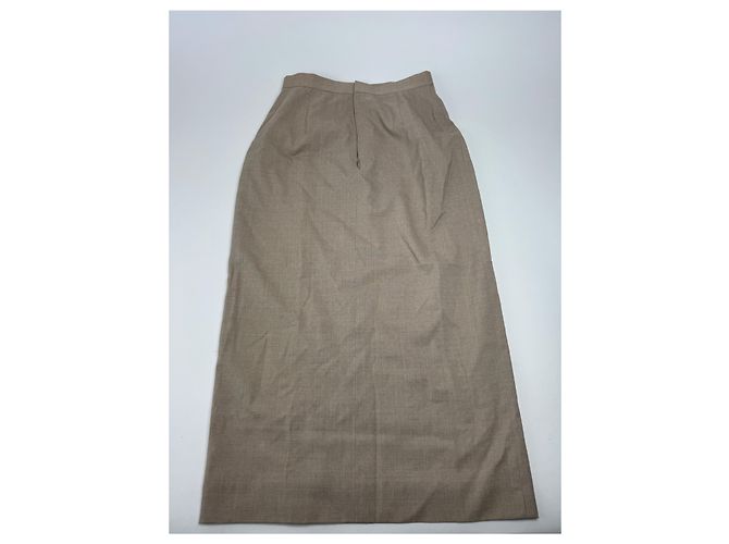 Vintage Givenchy Wool Skirt Gray 38/M Brown - view 5