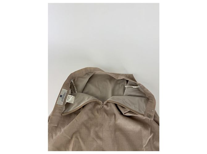 Vintage Givenchy Wool Skirt Gray 38/M Brown - view 6