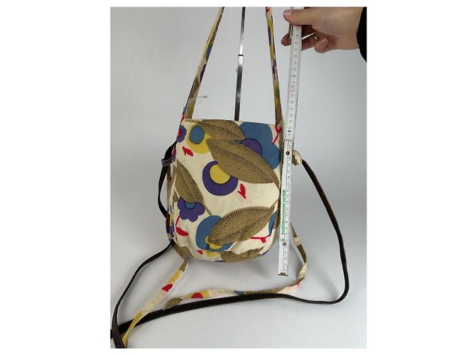 Vintage Marni mehrfarbige Canvas Schultertasche Mehrfarben - Ansicht 10