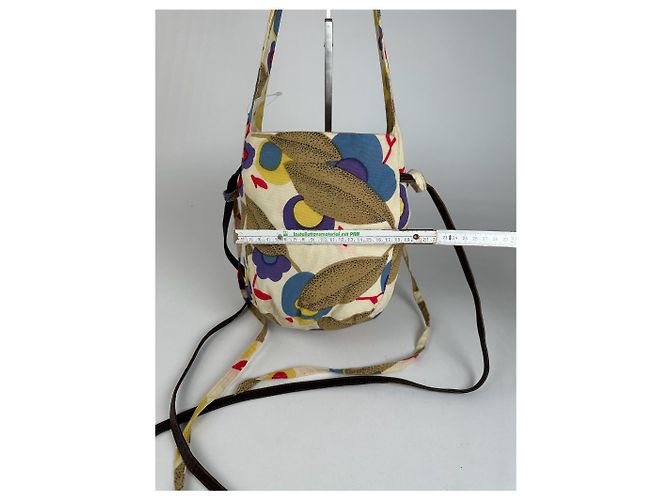 Vintage Marni mehrfarbige Canvas Schultertasche Mehrfarben - Ansicht 11