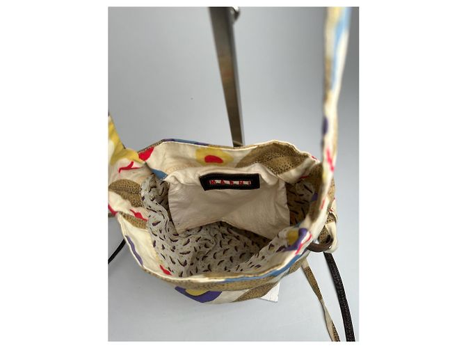 Vintage Marni mehrfarbige Canvas Schultertasche Mehrfarben - Ansicht 2