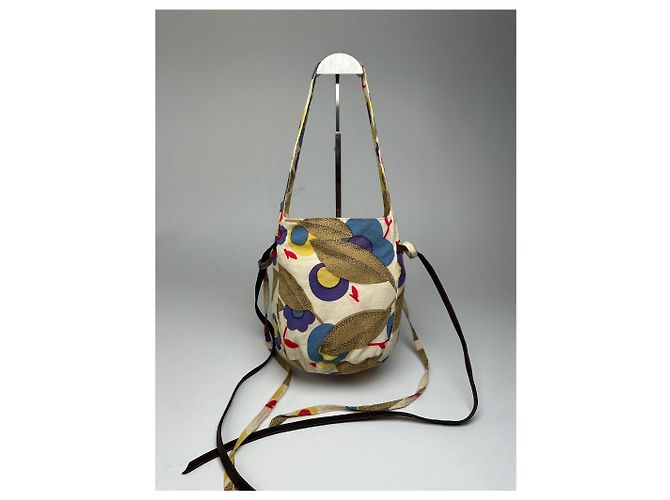Vintage Marni mehrfarbige Canvas Schultertasche Mehrfarben - Ansicht 4