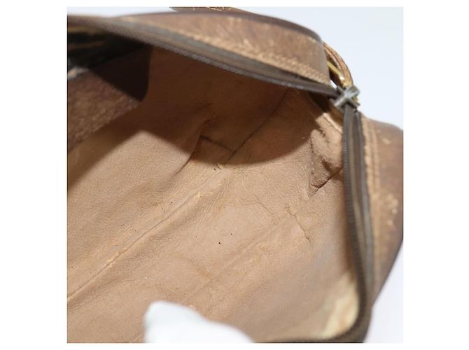 GUCCI GG Supreme Web Sherry Line Borsa PVC Beige Oro 156 02 066 Auth ki5606 D'oro - vista 18