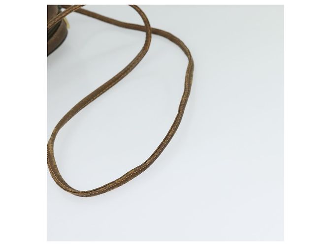 GUCCI GG Supreme Web Sherry Line Borsa PVC Beige Oro 156 02 066 Auth ki5606 D'oro - vista 7