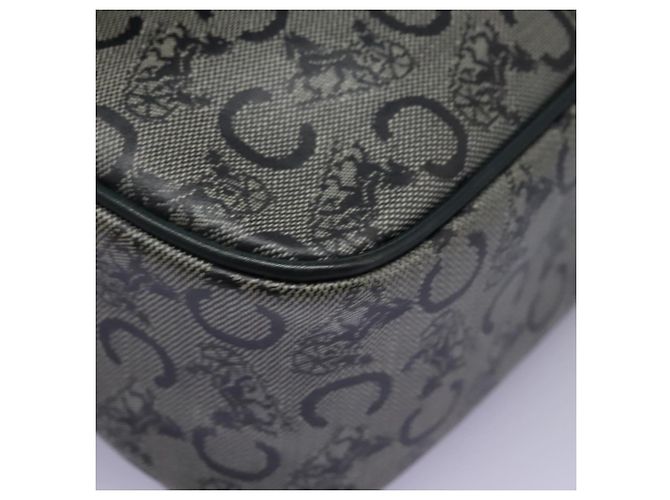 Céline Borsa a Spalla CELINE C Sulky PVC Blu Navy Oro Auth ep8365 D'oro - vista 15