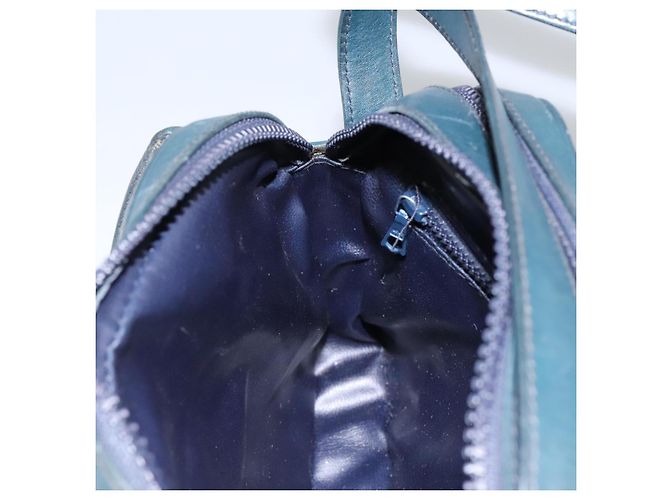 Céline Borsa a Spalla CELINE C Sulky PVC Blu Navy Oro Auth ep8365 D'oro - vista 24