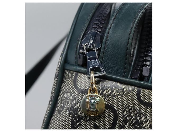 Céline Borsa a Spalla CELINE C Sulky PVC Blu Navy Oro Auth ep8365 D'oro - vista 28