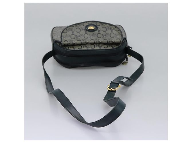 Céline Borsa a Spalla CELINE C Sulky PVC Blu Navy Oro Auth ep8365 D'oro - vista 7