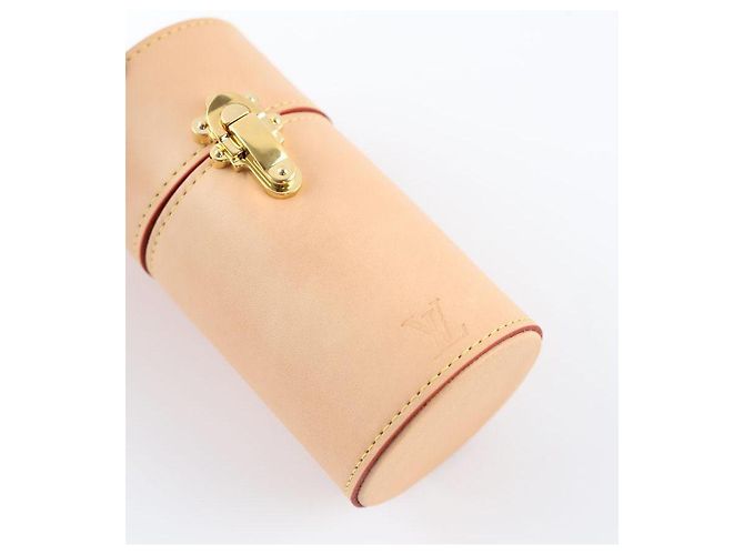 Louis Vuitton Estuche de viaje - perfume de 100ml en cuero Beige - vista 4