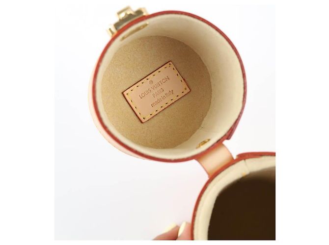 Louis Vuitton Estuche de viaje - perfume de 100ml en cuero Beige - vista 5