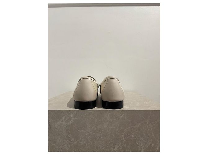 Mules e zoccoli GUCCI T.EU 42 Pelle Bianco - vista 3