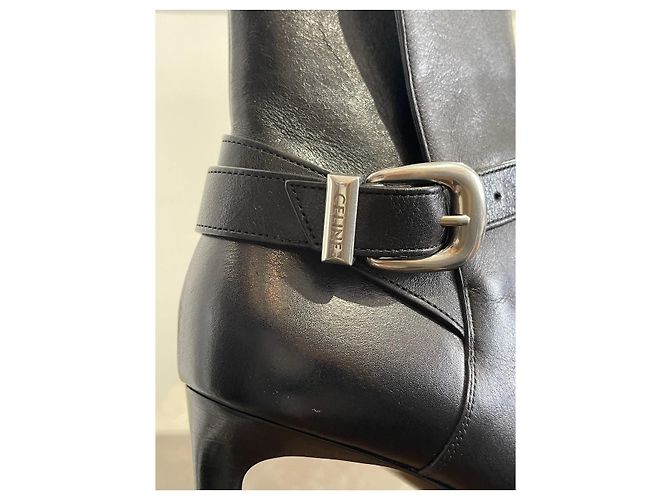 Céline Botines CELINE T.EU 37 Cuero Negro - vista 6