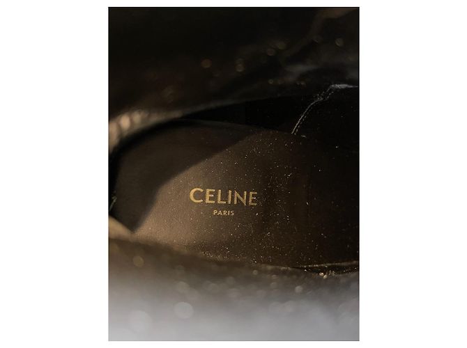 Céline Botines CELINE T.EU 37 Cuero Negro - vista 8