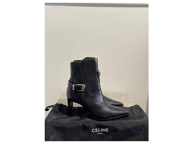 Céline Botines CELINE T.EU 37 Cuero Negro - vista 9