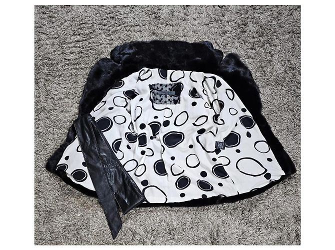 Abrigo Simonetta Ravizza, abrigo de piel Negro - vista 3
