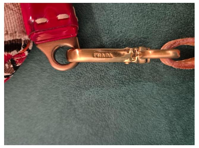 Borsa stampata Venezia di PRADA Rosso - vista 6