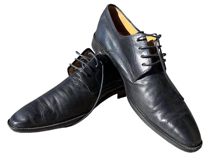 Melvin & Hamilton Alex scarpe stringate in pelle nere taglia 44 Nero - vista 5