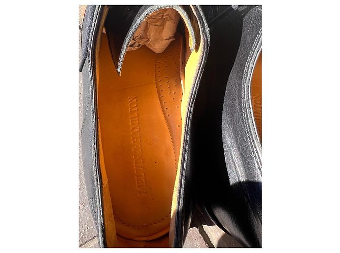 Melvin & Hamilton Alex scarpe stringate in pelle nere taglia 44 Nero - vista 6