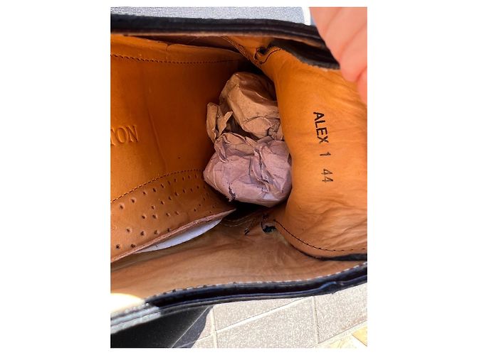 Melvin & Hamilton Alex scarpe stringate in pelle nere taglia 44 Nero - vista 7